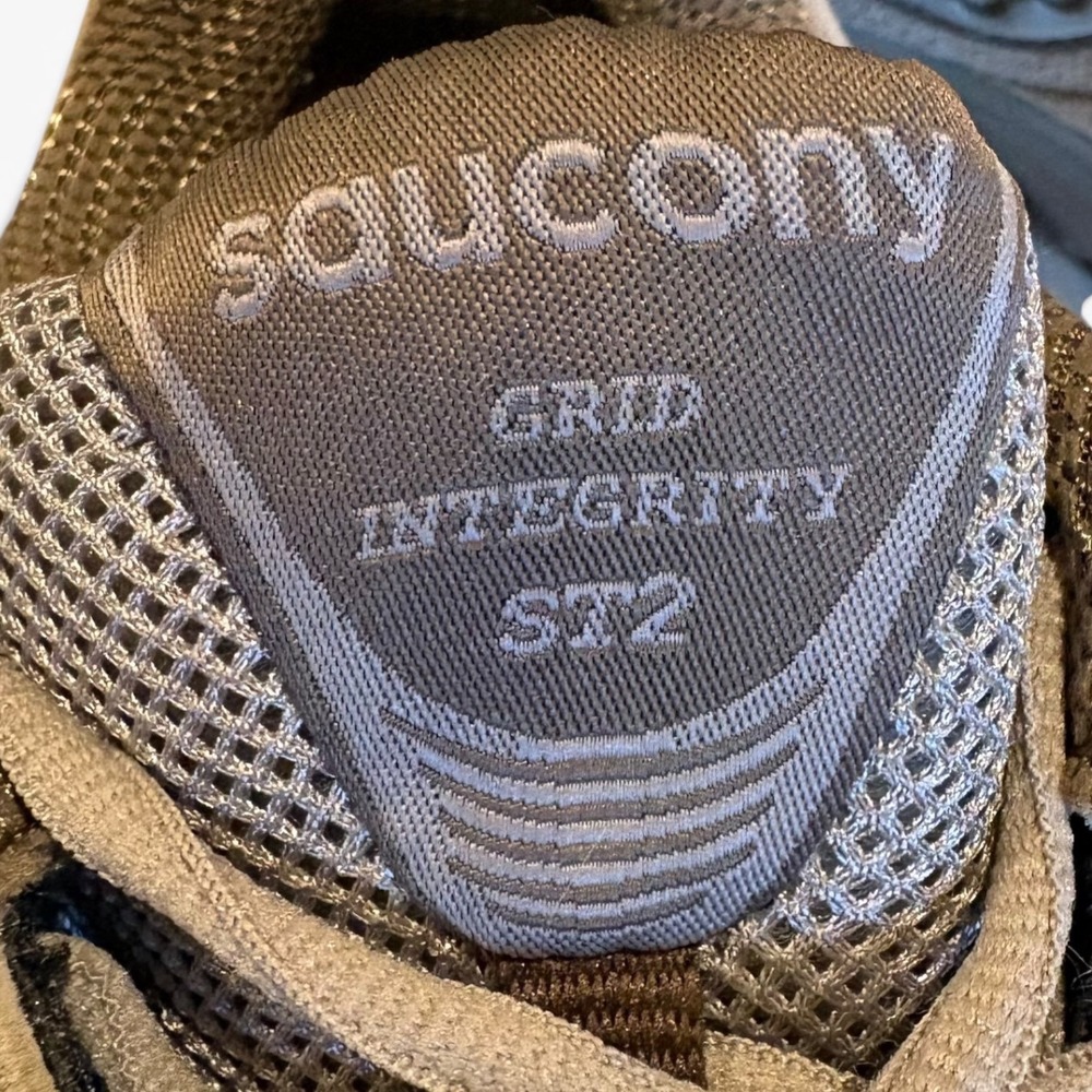 Saucony Grid Integrity ST2 Women's Size 9.5 Walking Shoes Tan Suede Sneakers - Picture 8 of 10